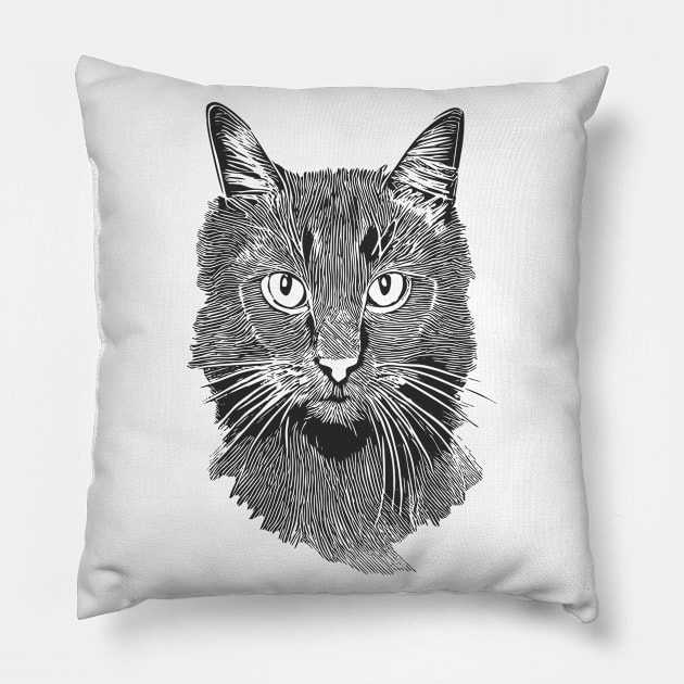 Magic Cat Pillow by aceofspace