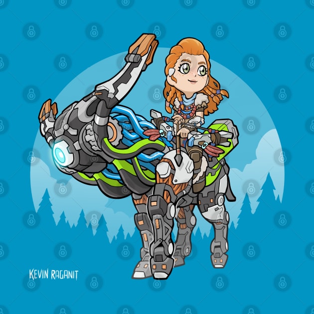 Horizon Zero Dawn Aloy & Broadside by fallerion