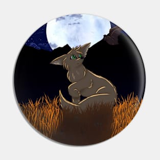 Desert Life at Night Pin