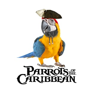 Parrots Of The Caribbean Pirates Halloween Costume T-Shirt