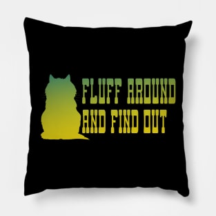 Fluff Around And Find Out Pillow