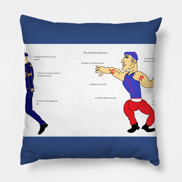 The Chad Andersson Pillow by countxyz