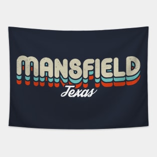 Retro Mansfield Texas Tapestry