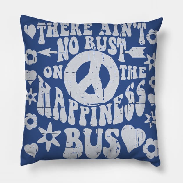 Happiness Bus Pillow by Yule