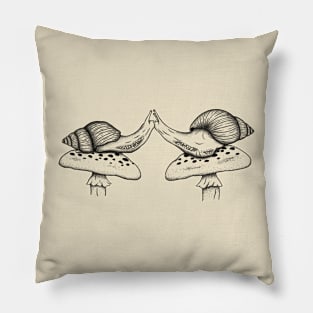 Kissing Snail Lovers Design Pillow