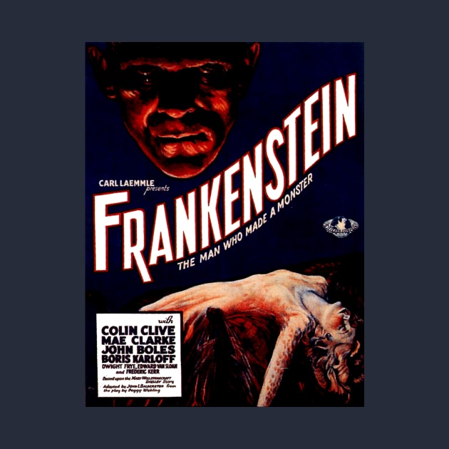Classic Horror Movie Poster - Frankenstein by Starbase79