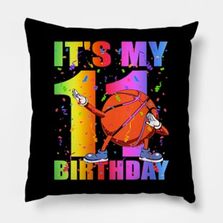 Womens Its My 11th Birthday Boy Girl 11 Year Old Pillow