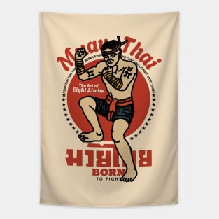 Vintage Muay Thai The Art of Eight Limbs Tapestry