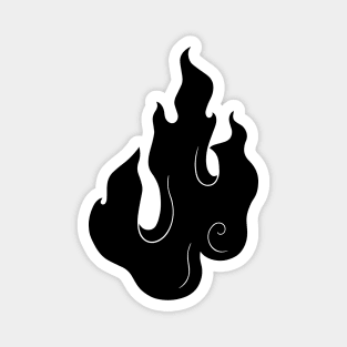 Flame (black) Magnet