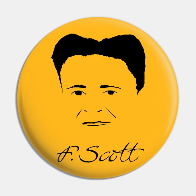 F. Scott. Fitzgerald Pin by PoetandChef