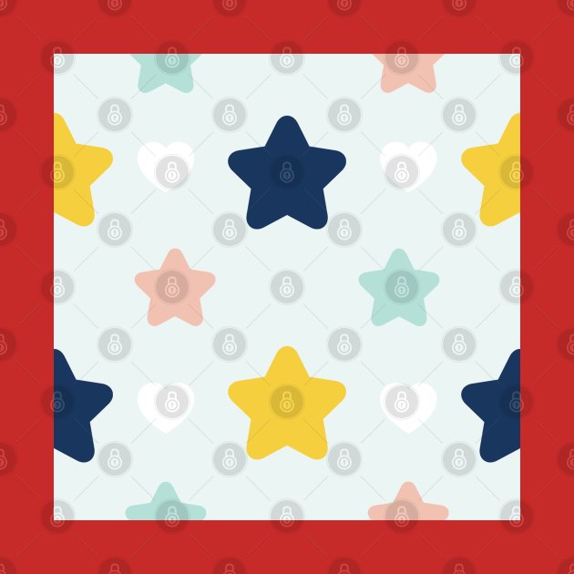 Colorful Starry Star Pattern by FromTheAshes