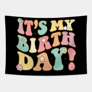 Its My Birthday Groovy Birthda Teens Girls Tapestry