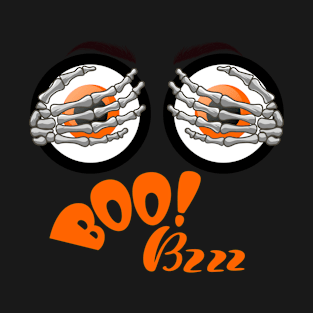 Cute Skeleton hands over eyes which double as bzzzz. Pun intended. Halloween T-Shirt