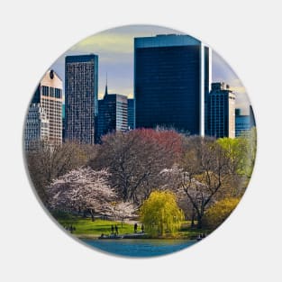 Springtime Arrives In Central Park, New York, USA Pin