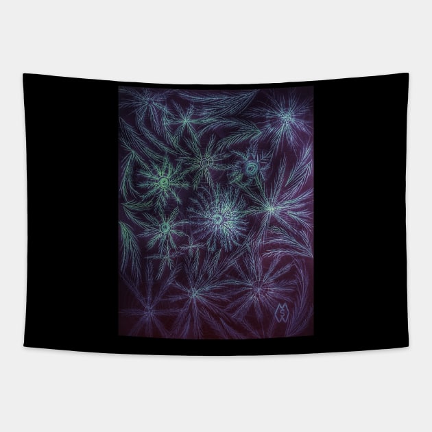 Frosty window pane Tapestry by Matt Starr Fine Art