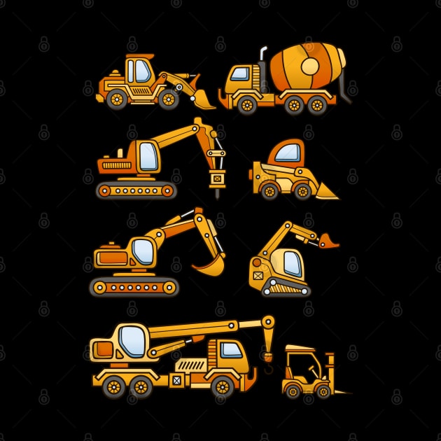 Excavator Dump Truck Dozer Concrete Mixer Construction Vehicles by hardy 