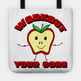 WORKOUT Quote New Body Work Out Your Core Tote
