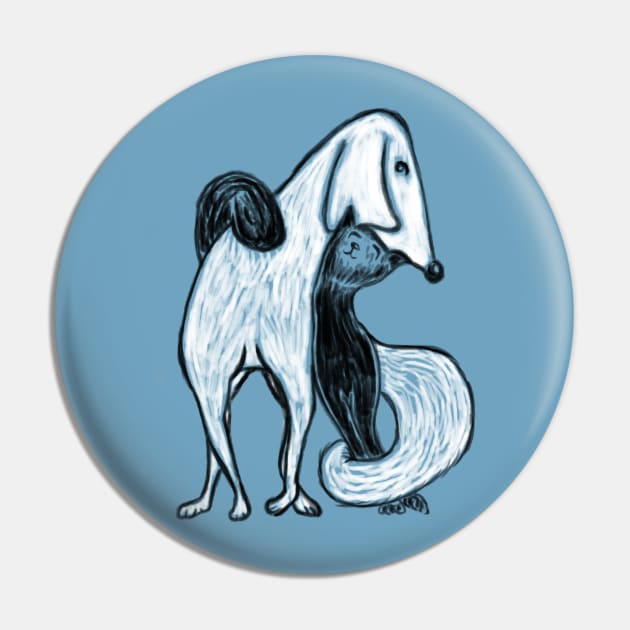 dog and cat Pin by selllgun