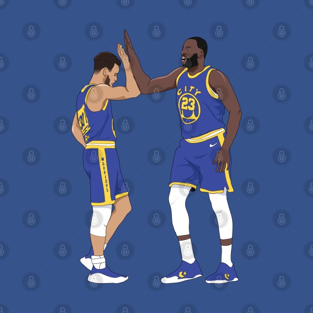 Steph Curry and Draymond Green by xavierjfong