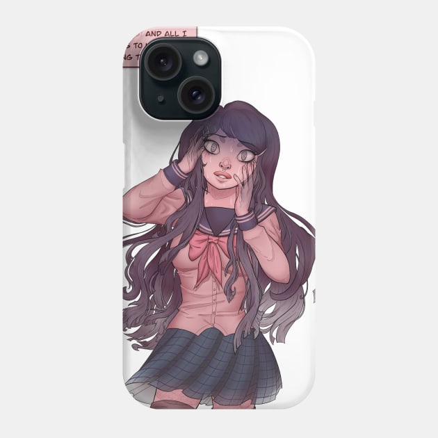 Sayaka is Fading (No Background) Phone Case by acearose