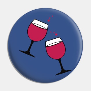 glass of wine 3 Pin