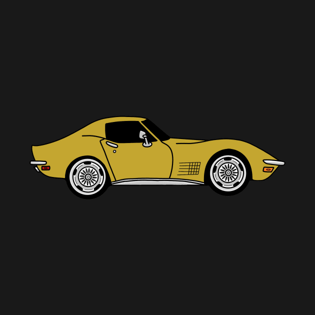 War Bonnet Yellow / Sunflower Yellow C3 Corvette by ally1021