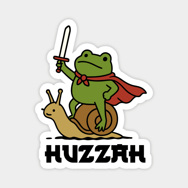 Frog Knight Huzzah Magnet by The WYLD Tribe