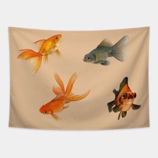 Golden fishes Tapestry