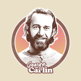 George Carlin // 1970s Style Retro Fan Art T-Shirt