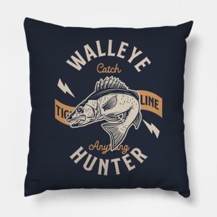 Walleye Hunter Pillow