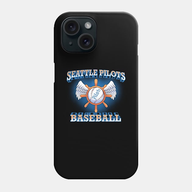 Seattle Pilots Baseball Phone Case by asterami