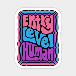 Entry Level Human Word Art Magnet