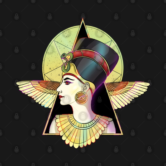 Goddess Nefertiti of Egypt by Trendy Black Sheep