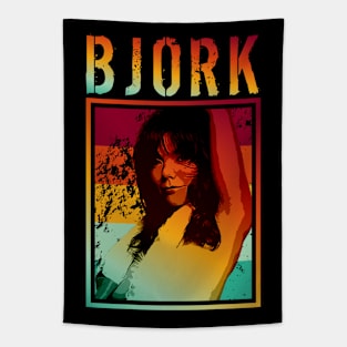 BJORK | Retro poster Tapestry