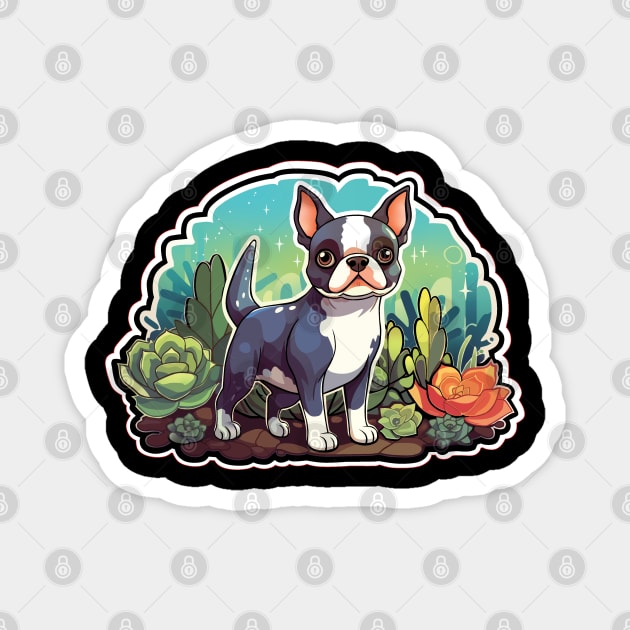 Boston Terrier Magnet by SquishyKitkat