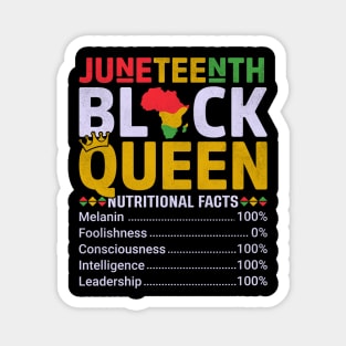 Black Queen Facts, Juneteenth, Black History Magnet