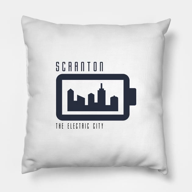 Scranton Electric City Pillow by OrangeCup