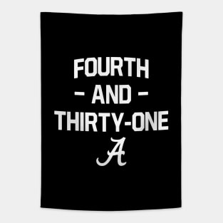 4th and 31 Alabama Football Tapestry