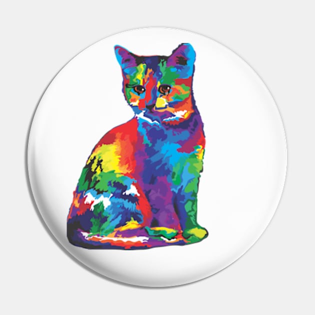 Cat t shirt Pin by Fashion planet