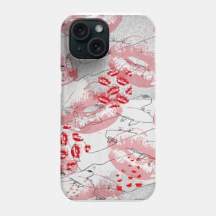 Carpet-Bombing the World With Kisses Phone Case