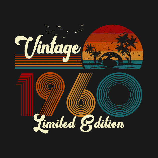 Vintage 1960 Shirt Limited Edition 60th Birthday Gift by Damsin