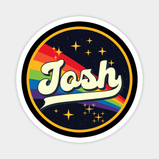 Josh // Rainbow In Space Vintage Style Magnet