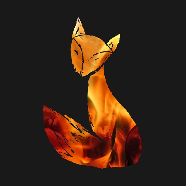 Cute Fire Fox by WonkeyCreations