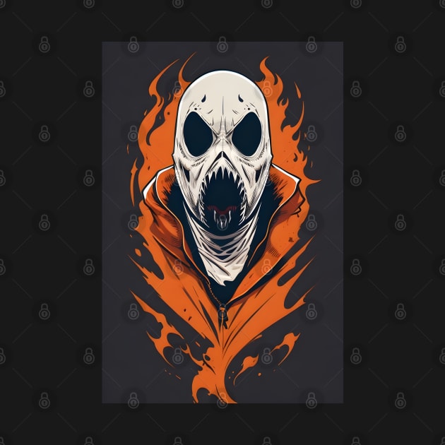 Ghost Face - scary mask by Buff Geeks Art