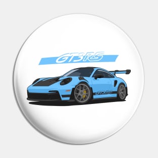 Car 911 gt3 rs light blue Pin