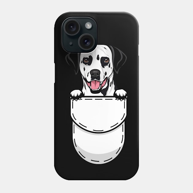 Funny Dalmatian Pocket Dog Phone Case by Pet My Dog