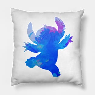 Alien Inspired Silhouette Pillow