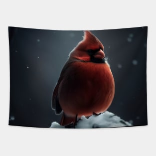 Northern Cardinal in winter Tapestry