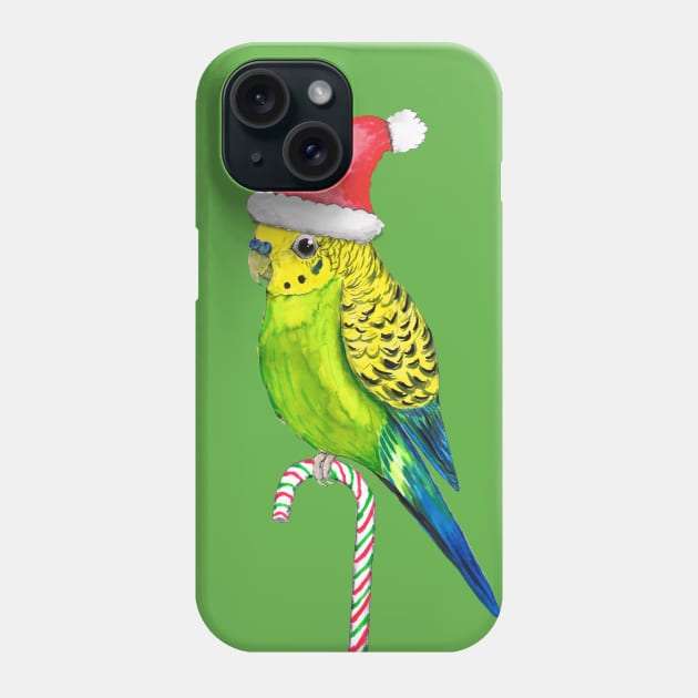 Budgie Christmas style Phone Case by Bwiselizzy