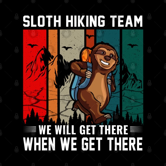 sloth hiking team by busines_night